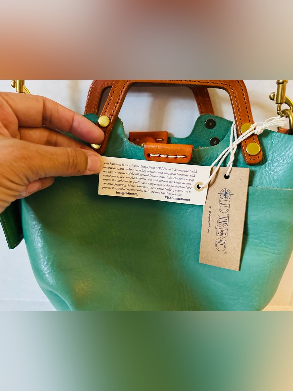 NWT 🌟 Old Trend (Modern Vintage) SPROUT LAND MINI TOTE (Aqua) - Picture 5 of 14